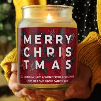 Personalised Christmas Large Scented Jar Candle Extra Image 3 Preview